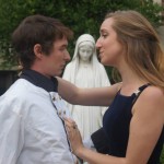 Sebastian (Glenne Widdicombe) is wooed by Olivia (Bridgette Well)