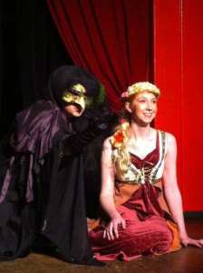 Katy in Into The Woods with formerly tangled hair.