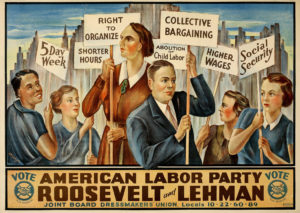 1936 Labor Party Poster; Merrill C. Berman collection